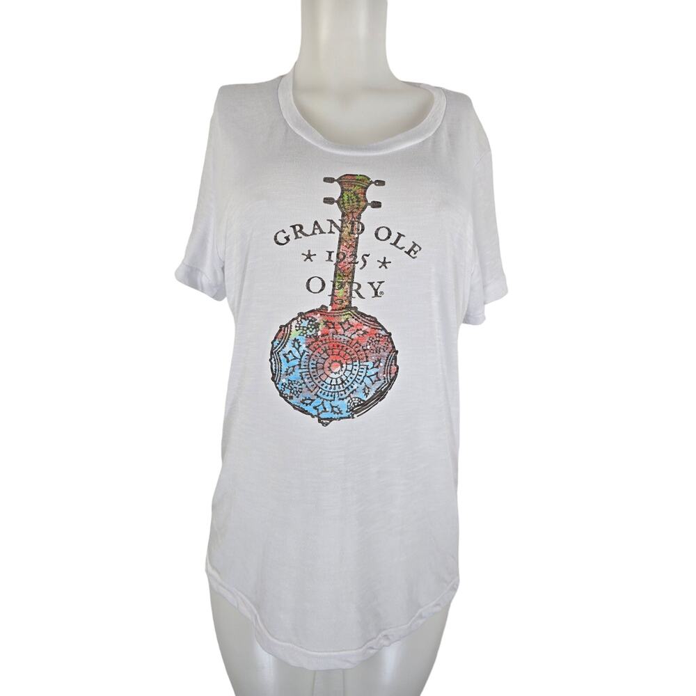 Grand Ole Opry  Women's Burnout White T-Shirt XXL